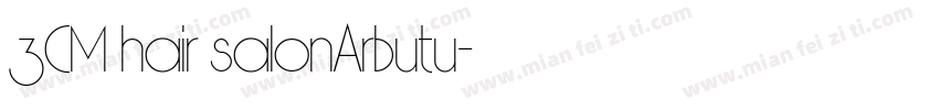 3CM hair salonArbutu字体转换